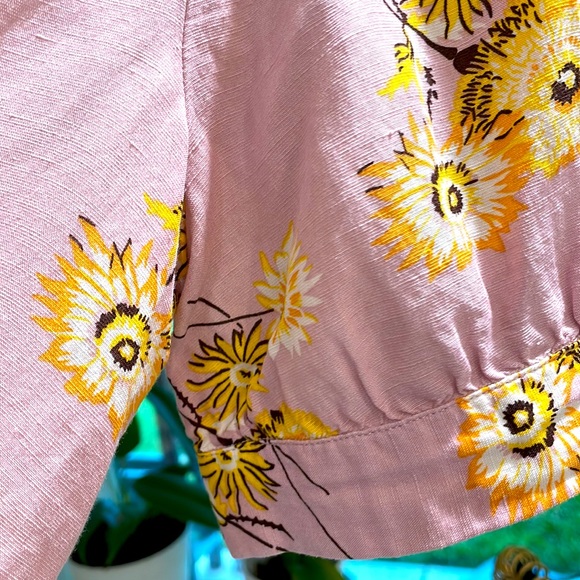Madewell Plaza Button-Front shirt in Dutch Dandelions - Picture 6 of 6